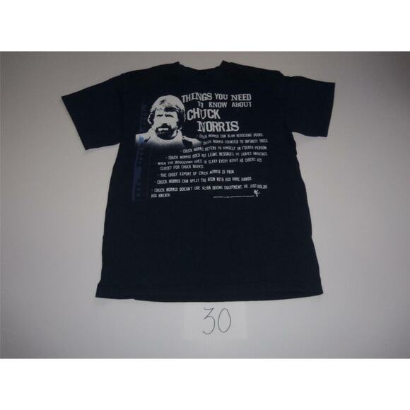 Chuck Norris T-Shirt Size Medium Blue -041330 - Picture 1 of 2